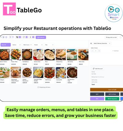 Restaurant operations with  ssTableGo